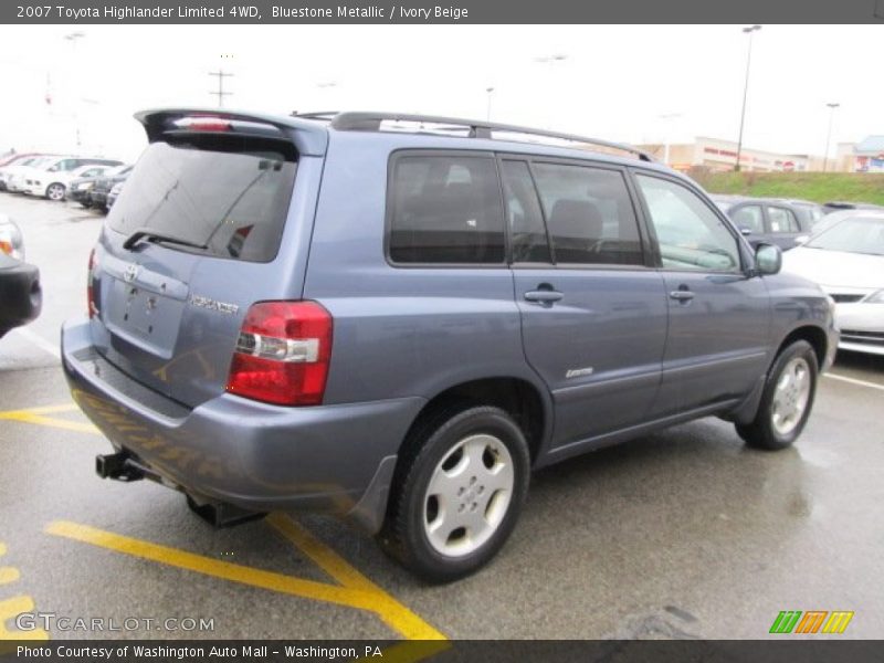 Bluestone Metallic / Ivory Beige 2007 Toyota Highlander Limited 4WD