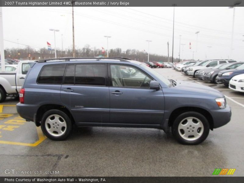 Bluestone Metallic / Ivory Beige 2007 Toyota Highlander Limited 4WD