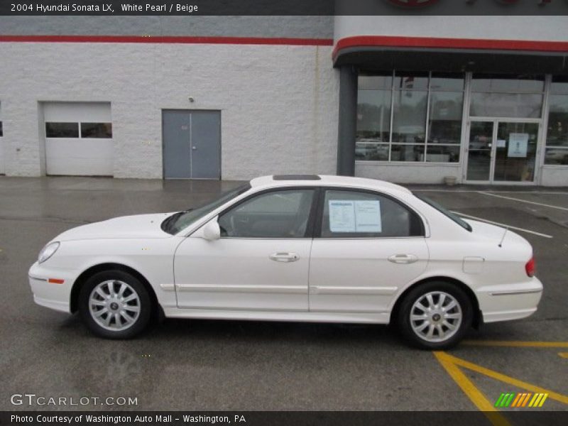White Pearl / Beige 2004 Hyundai Sonata LX