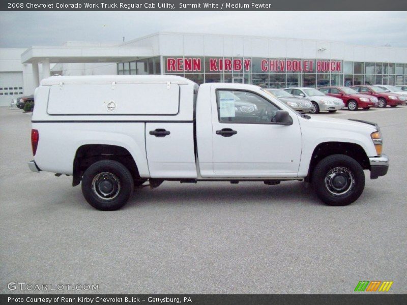 Summit White / Medium Pewter 2008 Chevrolet Colorado Work Truck Regular Cab Utility