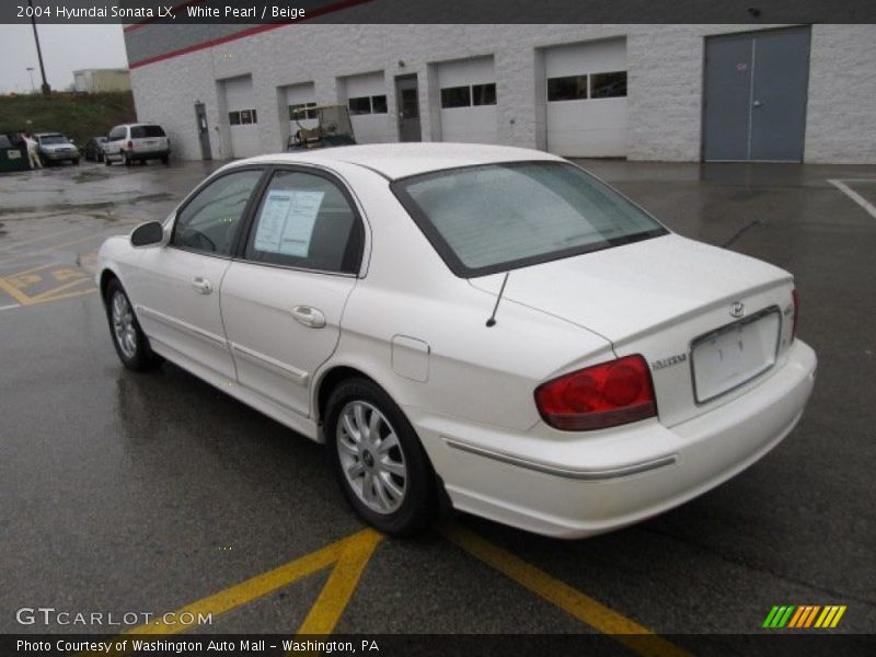 White Pearl / Beige 2004 Hyundai Sonata LX