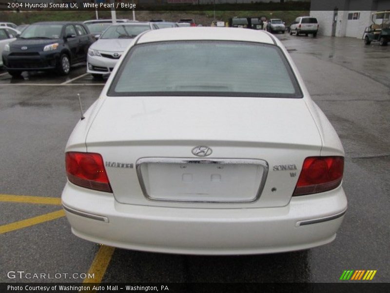 White Pearl / Beige 2004 Hyundai Sonata LX