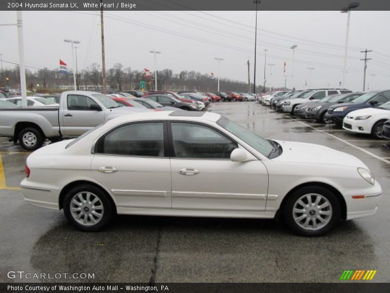 White Pearl / Beige 2004 Hyundai Sonata LX