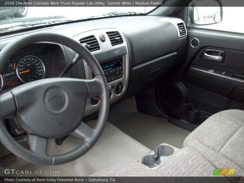 Summit White / Medium Pewter 2008 Chevrolet Colorado Work Truck Regular Cab Utility