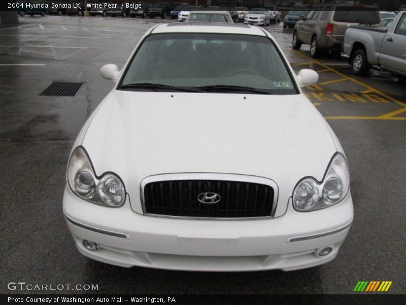 White Pearl / Beige 2004 Hyundai Sonata LX