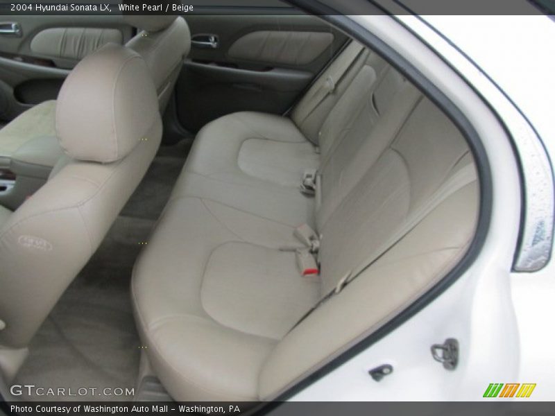 White Pearl / Beige 2004 Hyundai Sonata LX