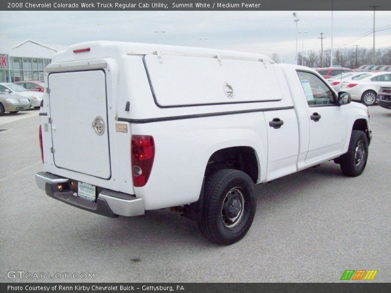 Summit White / Medium Pewter 2008 Chevrolet Colorado Work Truck Regular Cab Utility
