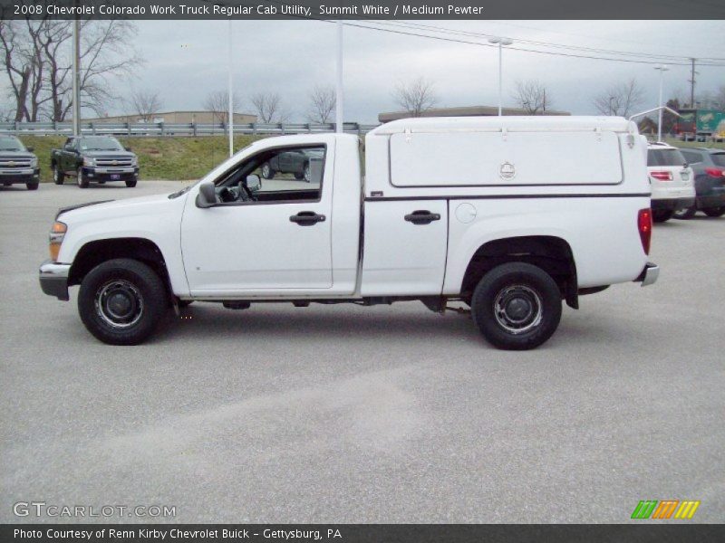 Summit White / Medium Pewter 2008 Chevrolet Colorado Work Truck Regular Cab Utility