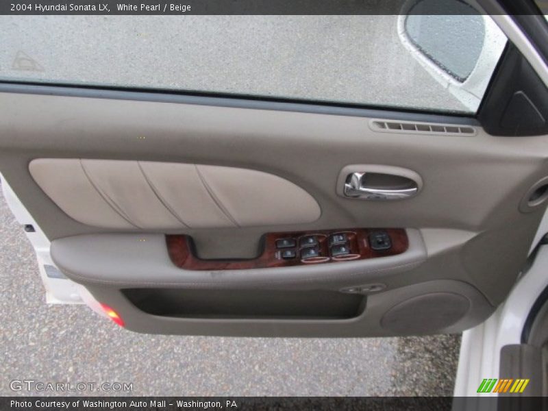 White Pearl / Beige 2004 Hyundai Sonata LX