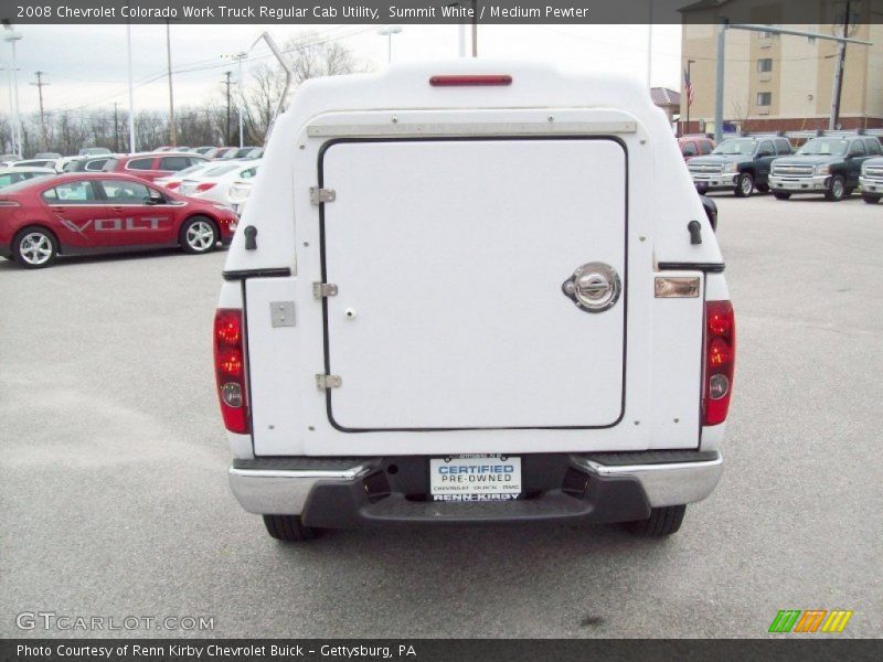 Summit White / Medium Pewter 2008 Chevrolet Colorado Work Truck Regular Cab Utility