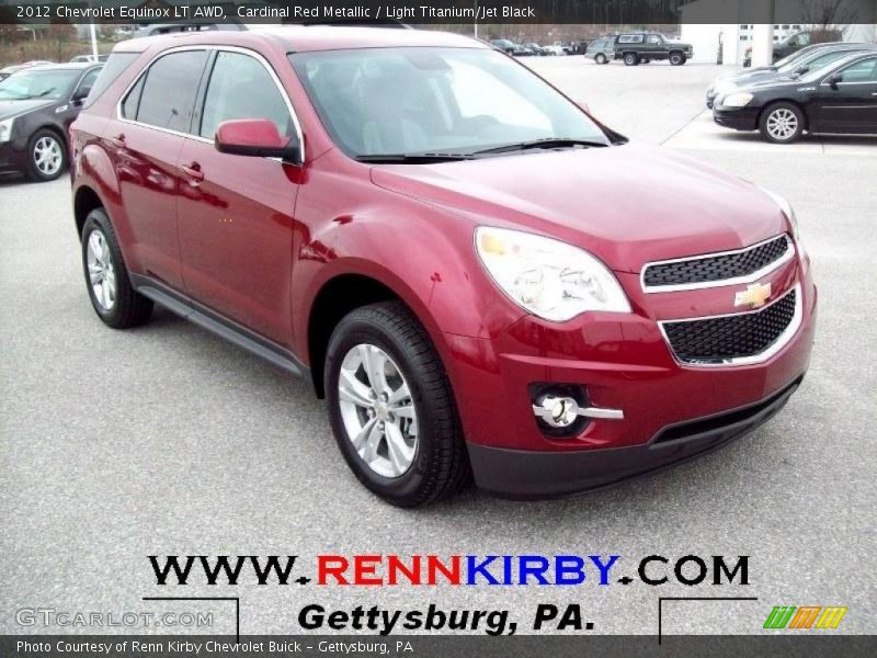Cardinal Red Metallic / Light Titanium/Jet Black 2012 Chevrolet Equinox LT AWD