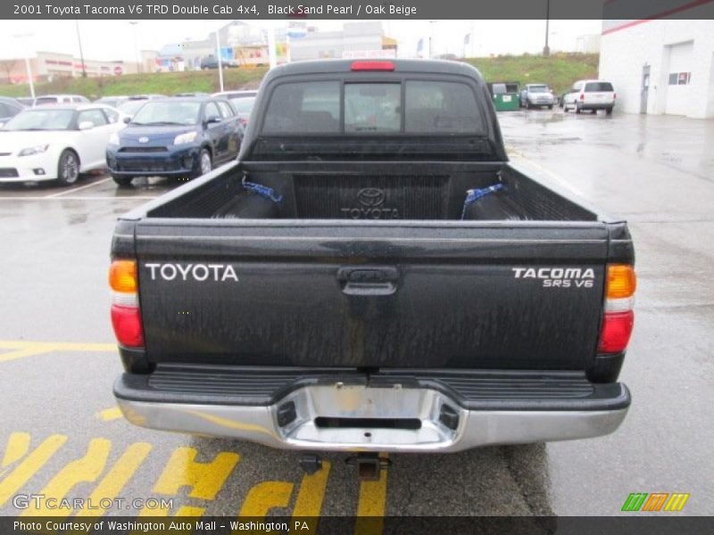 Black Sand Pearl / Oak Beige 2001 Toyota Tacoma V6 TRD Double Cab 4x4