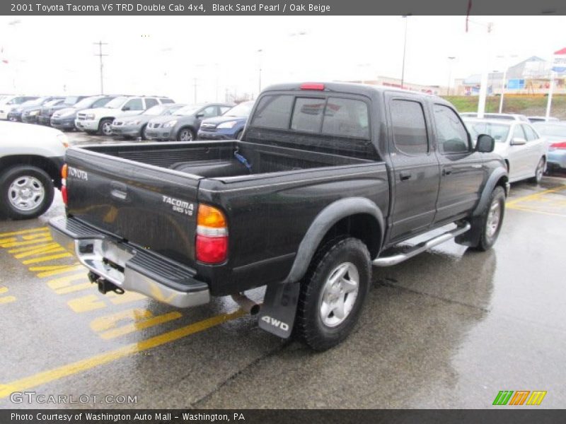 Black Sand Pearl / Oak Beige 2001 Toyota Tacoma V6 TRD Double Cab 4x4