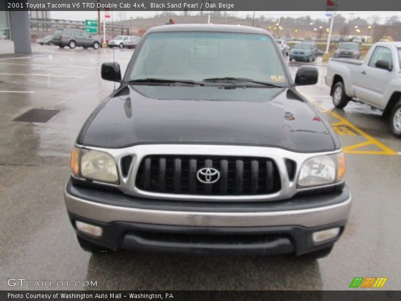 Black Sand Pearl / Oak Beige 2001 Toyota Tacoma V6 TRD Double Cab 4x4