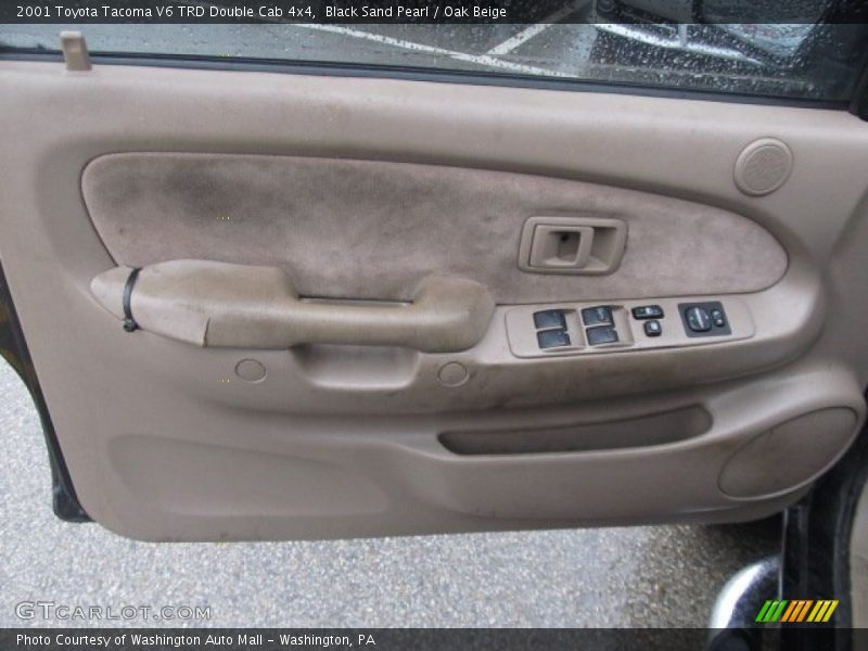 Black Sand Pearl / Oak Beige 2001 Toyota Tacoma V6 TRD Double Cab 4x4