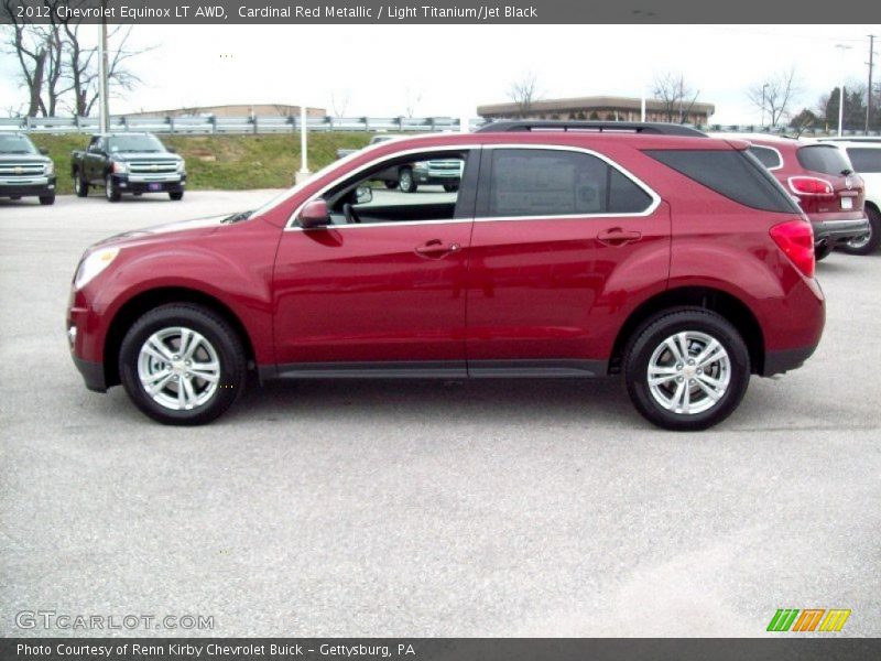Cardinal Red Metallic / Light Titanium/Jet Black 2012 Chevrolet Equinox LT AWD