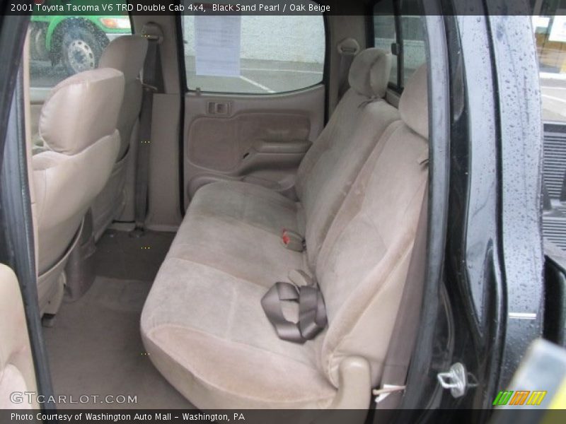 Black Sand Pearl / Oak Beige 2001 Toyota Tacoma V6 TRD Double Cab 4x4
