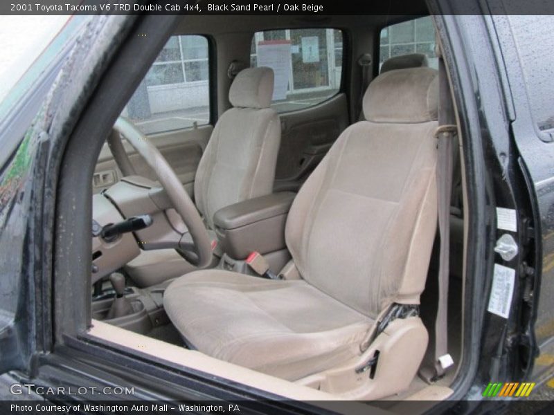 Black Sand Pearl / Oak Beige 2001 Toyota Tacoma V6 TRD Double Cab 4x4
