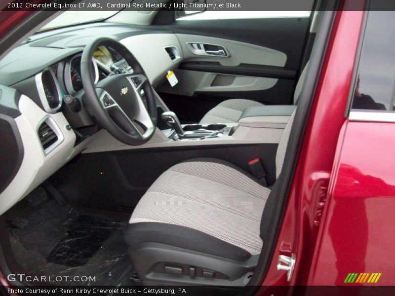  2012 Equinox LT AWD Light Titanium/Jet Black Interior