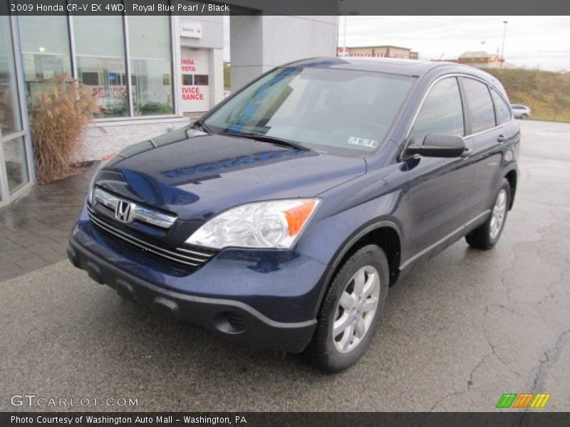 Royal Blue Pearl / Black 2009 Honda CR-V EX 4WD