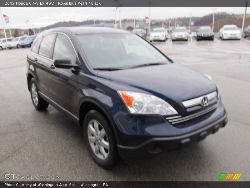 Royal Blue Pearl / Black 2009 Honda CR-V EX 4WD