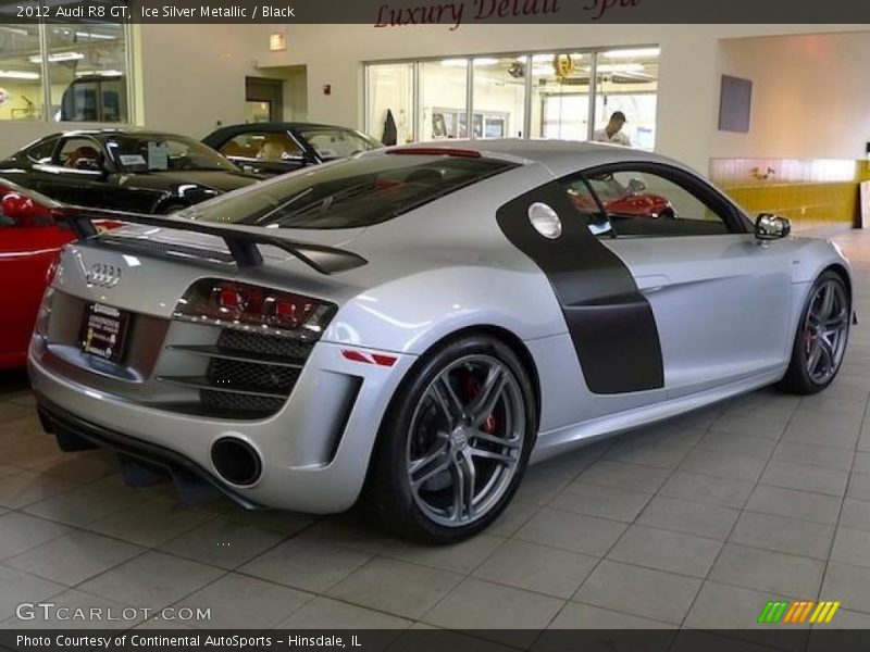 Ice Silver Metallic / Black 2012 Audi R8 GT
