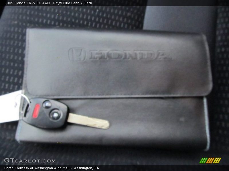 Royal Blue Pearl / Black 2009 Honda CR-V EX 4WD