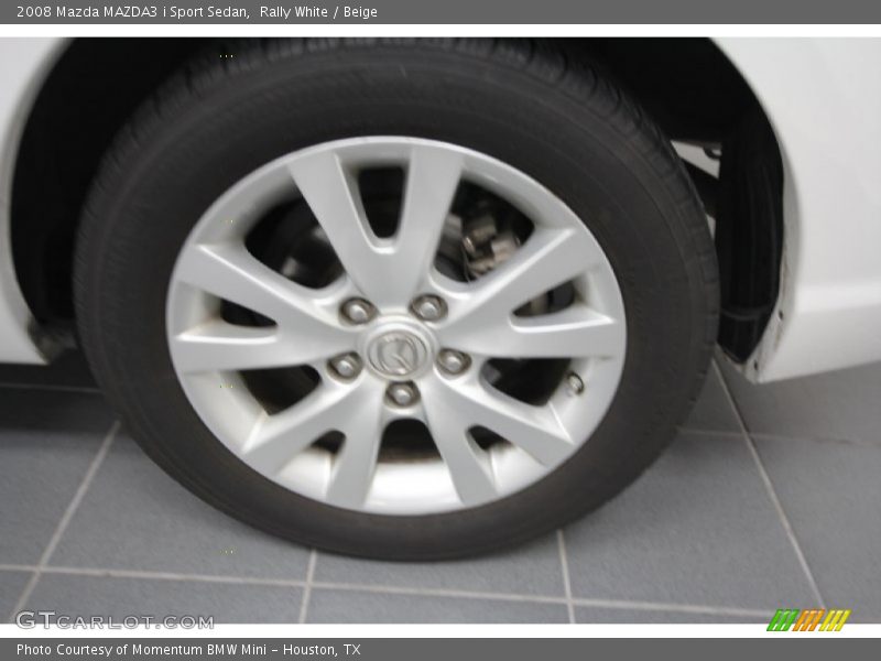 Rally White / Beige 2008 Mazda MAZDA3 i Sport Sedan