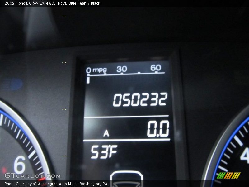 Royal Blue Pearl / Black 2009 Honda CR-V EX 4WD