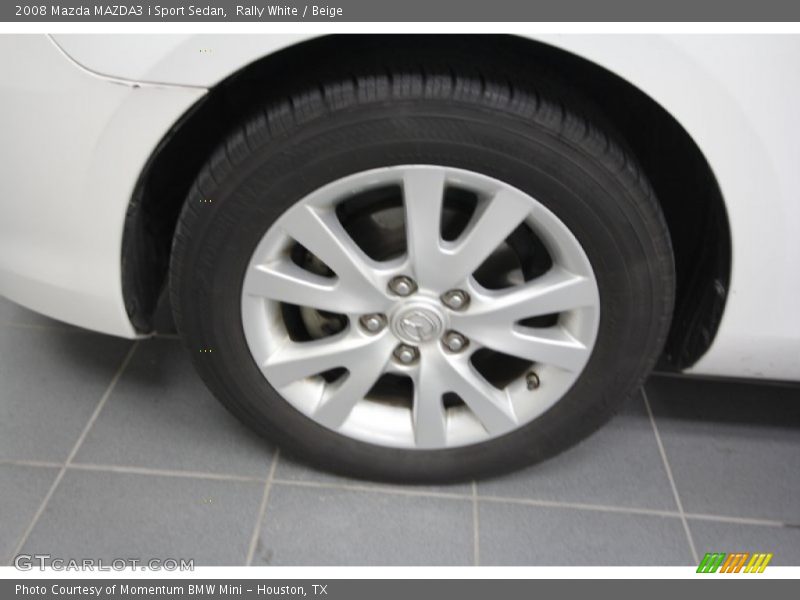Rally White / Beige 2008 Mazda MAZDA3 i Sport Sedan