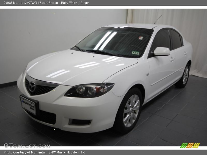 Rally White / Beige 2008 Mazda MAZDA3 i Sport Sedan