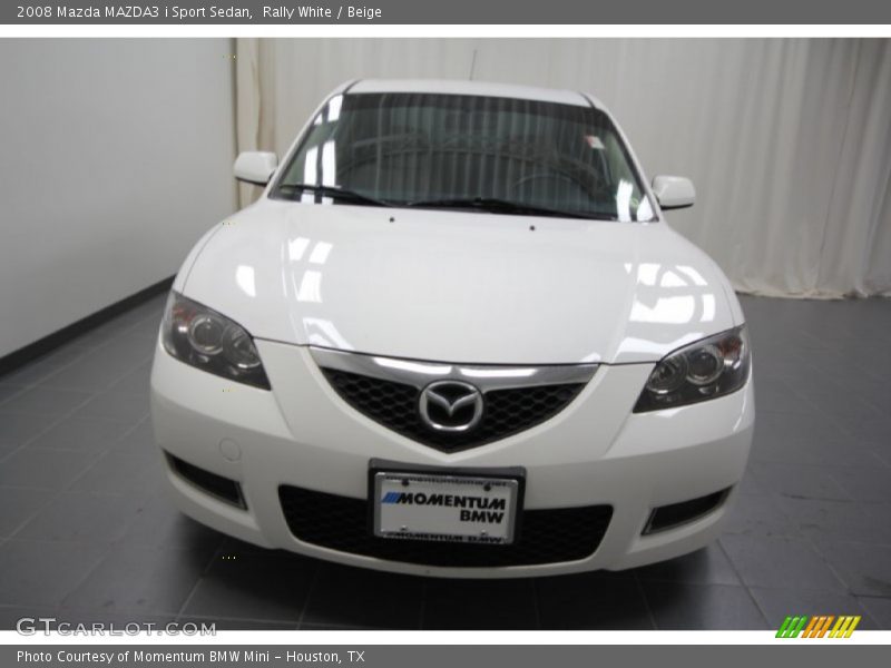 Rally White / Beige 2008 Mazda MAZDA3 i Sport Sedan
