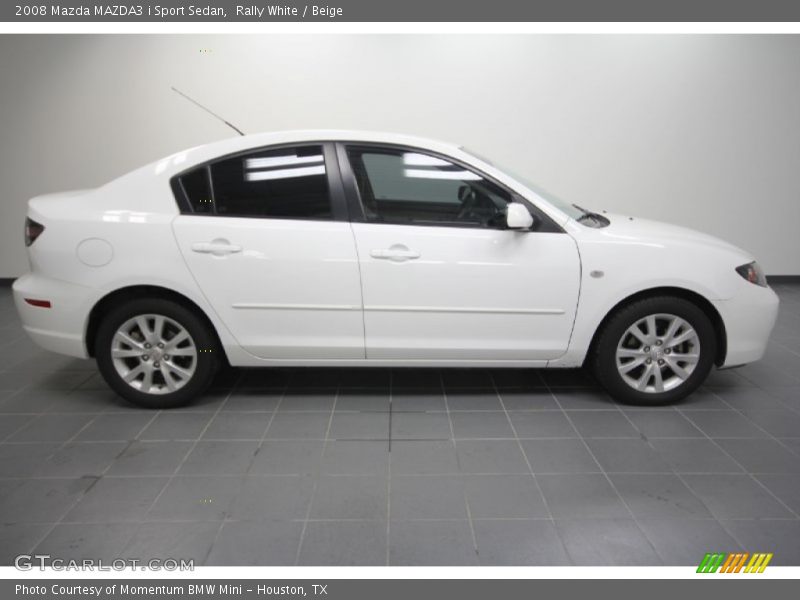 Rally White / Beige 2008 Mazda MAZDA3 i Sport Sedan