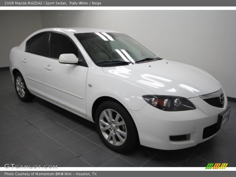 Rally White / Beige 2008 Mazda MAZDA3 i Sport Sedan