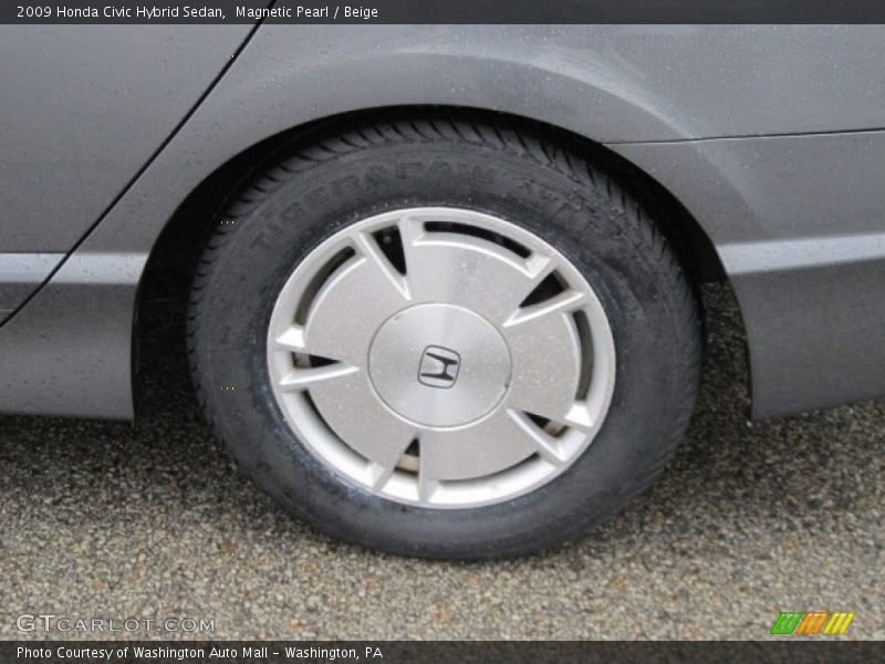 Magnetic Pearl / Beige 2009 Honda Civic Hybrid Sedan