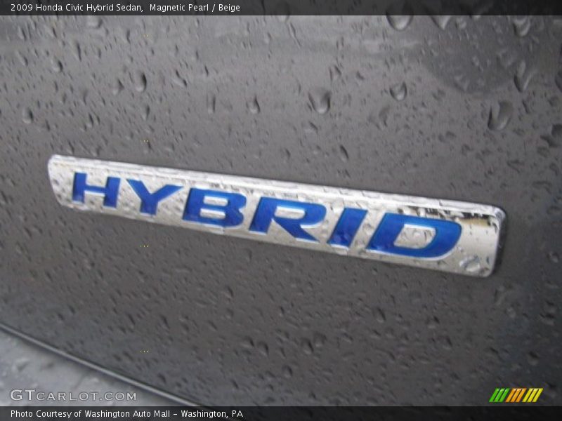 Magnetic Pearl / Beige 2009 Honda Civic Hybrid Sedan