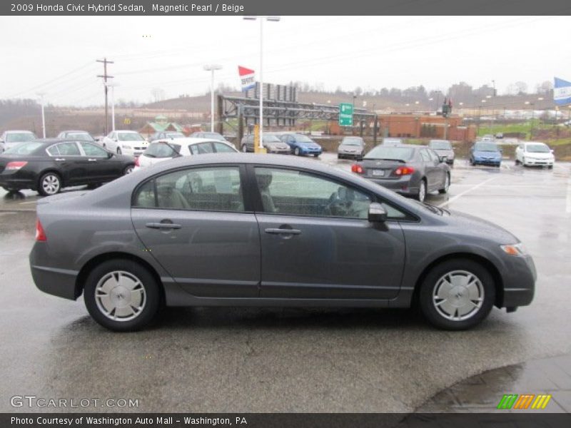 Magnetic Pearl / Beige 2009 Honda Civic Hybrid Sedan