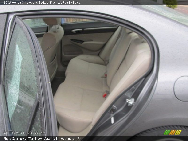 Magnetic Pearl / Beige 2009 Honda Civic Hybrid Sedan
