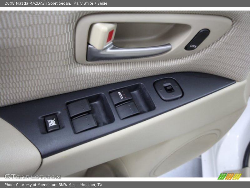 Rally White / Beige 2008 Mazda MAZDA3 i Sport Sedan