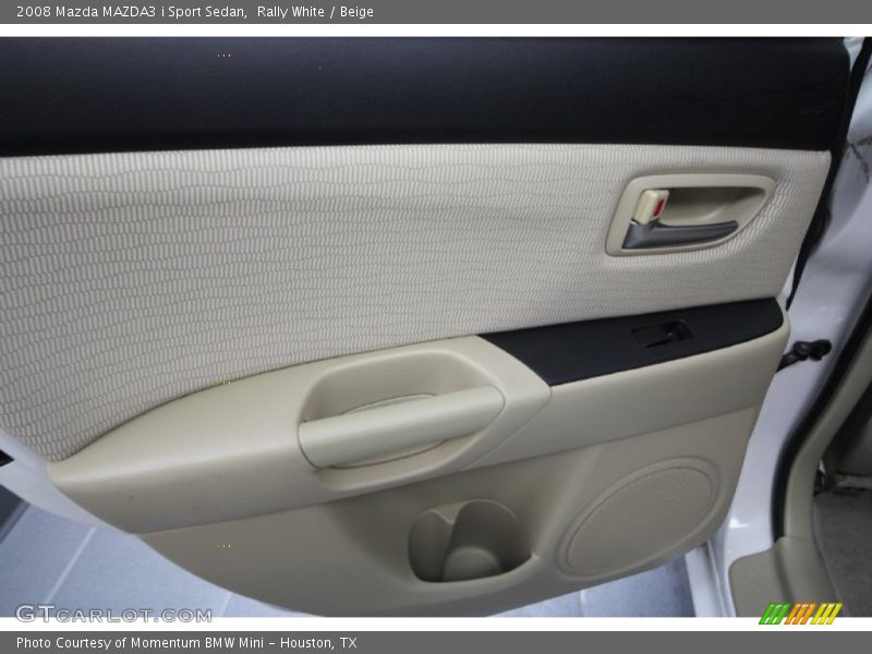 Rally White / Beige 2008 Mazda MAZDA3 i Sport Sedan