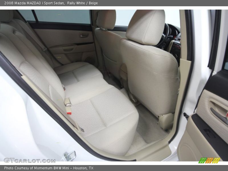 Rally White / Beige 2008 Mazda MAZDA3 i Sport Sedan