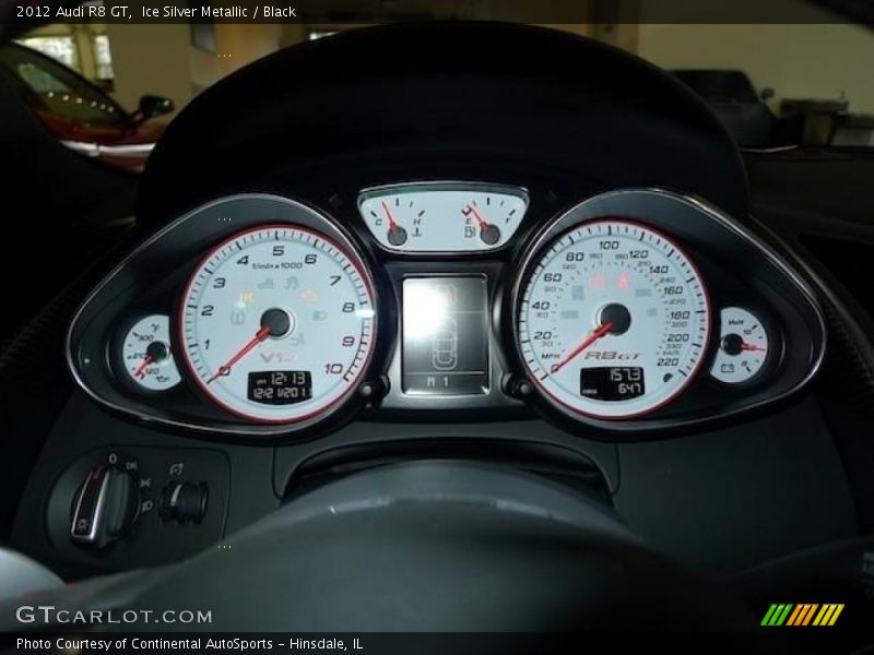  2012 R8 GT GT Gauges