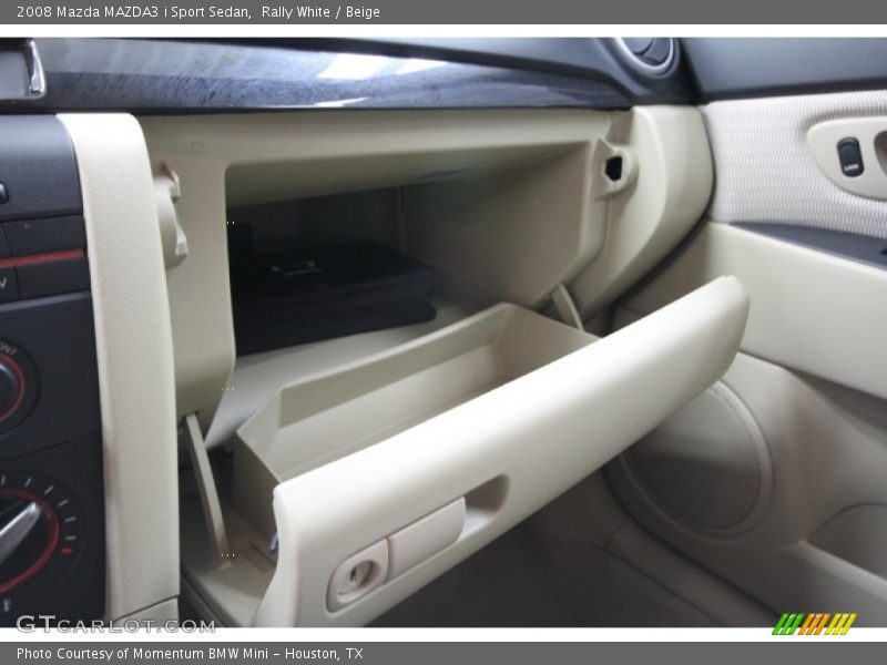 Rally White / Beige 2008 Mazda MAZDA3 i Sport Sedan