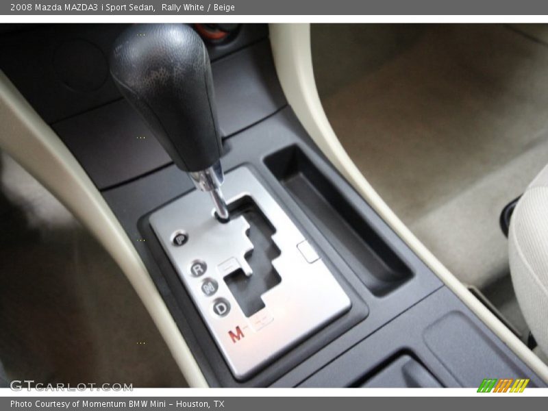 Rally White / Beige 2008 Mazda MAZDA3 i Sport Sedan