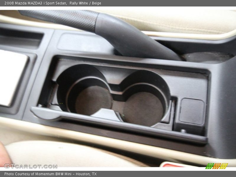 Rally White / Beige 2008 Mazda MAZDA3 i Sport Sedan