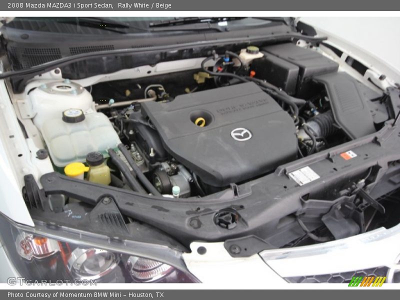 Rally White / Beige 2008 Mazda MAZDA3 i Sport Sedan