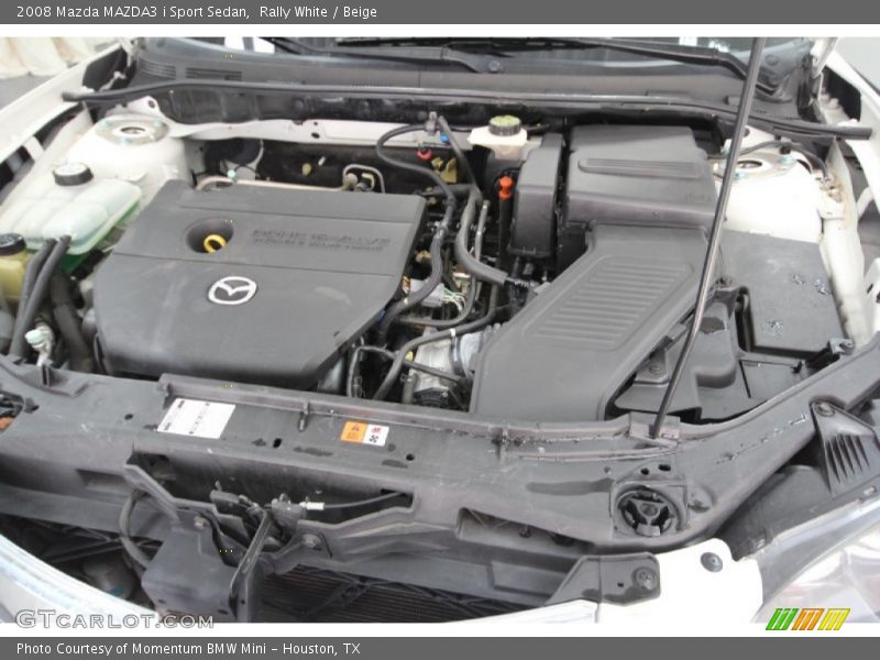 Rally White / Beige 2008 Mazda MAZDA3 i Sport Sedan