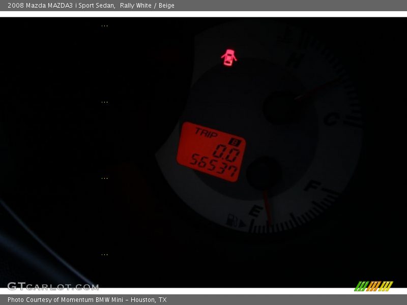 Rally White / Beige 2008 Mazda MAZDA3 i Sport Sedan