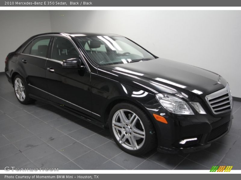 Black / Black 2010 Mercedes-Benz E 350 Sedan