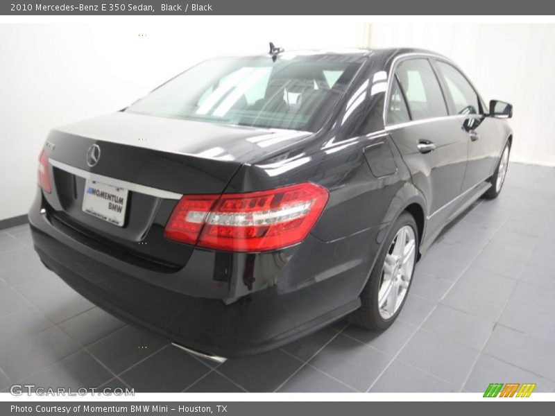 Black / Black 2010 Mercedes-Benz E 350 Sedan
